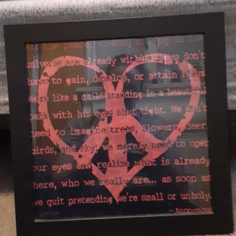 Framed quote